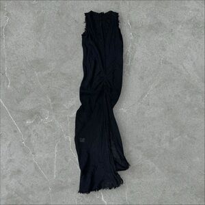 Jaga Dress Womens 1 Black 100% Linen‎ Designer Luxury Maxi Maximilist Wedding